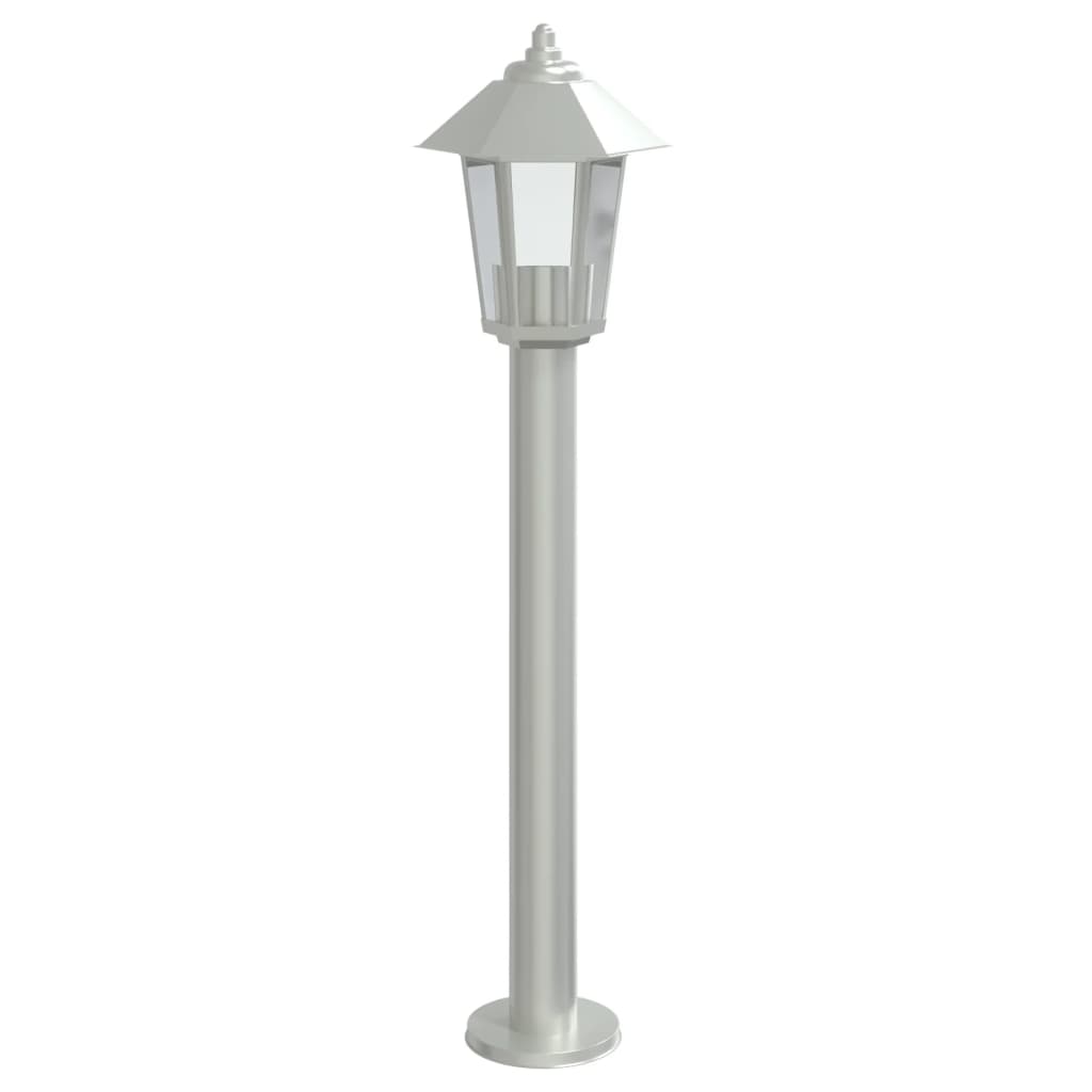 Utomhusgolvlampa silver 80 cm rostfritt stål