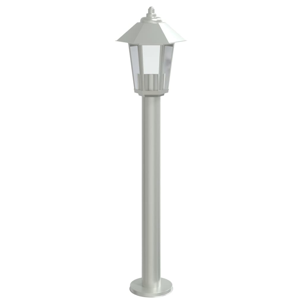 Utomhusgolvlampa silver 80 cm rostfritt stål