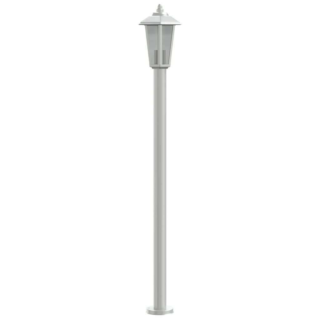 Utomhusgolvlampa silver 120 cm rostfritt stål