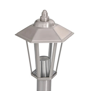 Utomhusgolvlampa silver 120 cm rostfritt stål