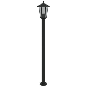 Utomhusgolvlampa svart 120 cm rostfritt stål
