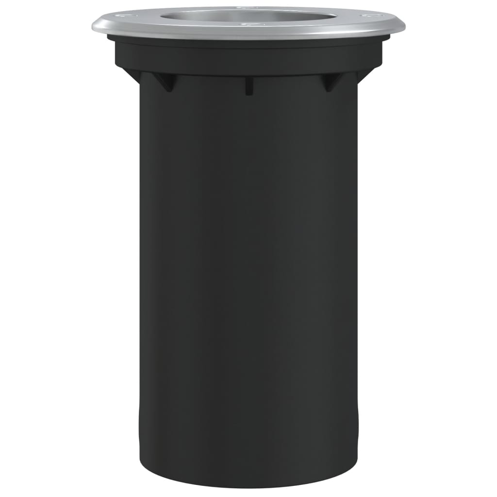 Marklampa för utomhusbruk rund svart 10,5x10,5cm aluminium