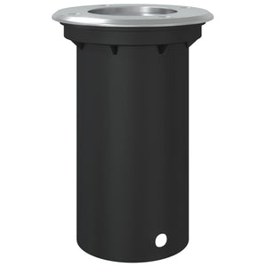 Marklampa för utomhusbruk rund svart 10,5x10,5cm aluminium