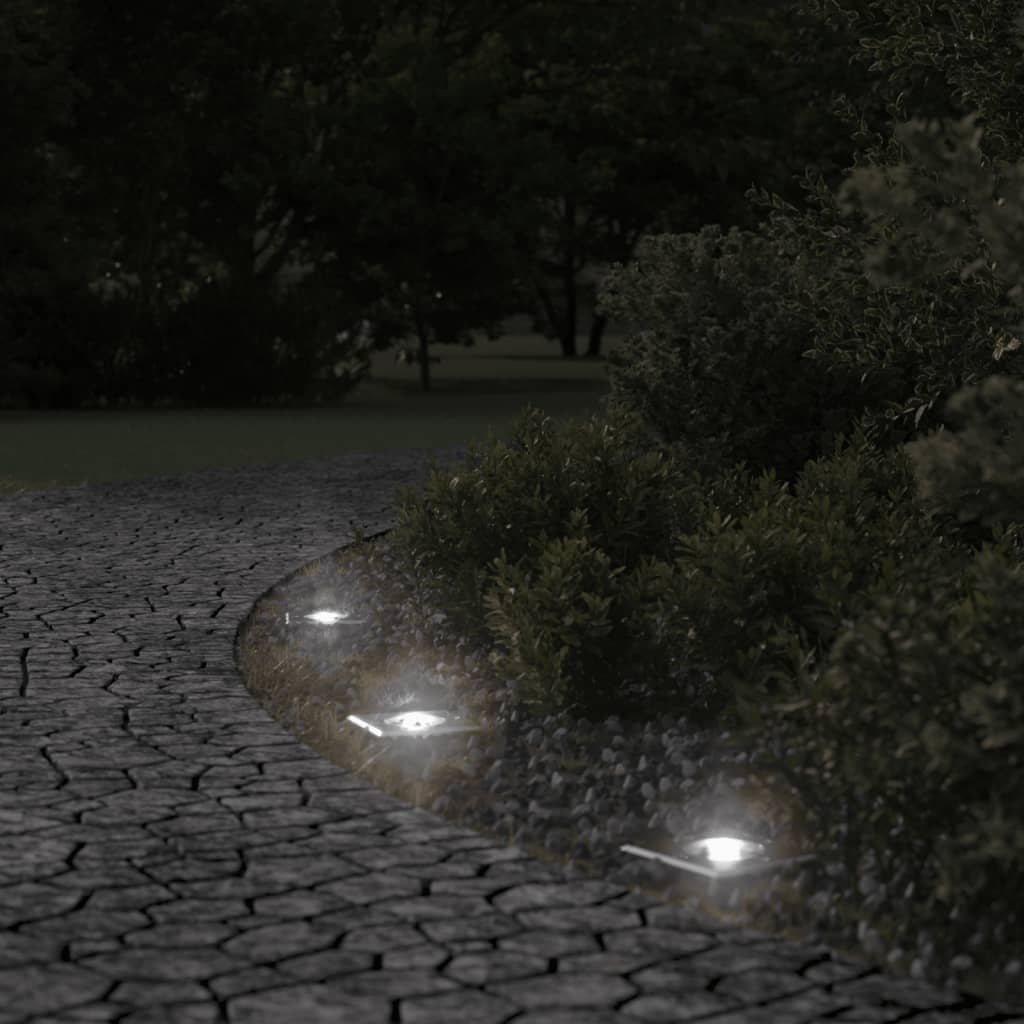 Marklampa för utomhusbruk kvadrat svart 10,5x10,5cm aluminium