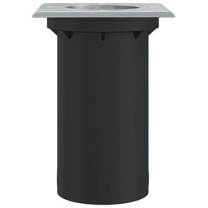 Marklampa för utomhusbruk kvadrat svart 10,5x10,5cm aluminium