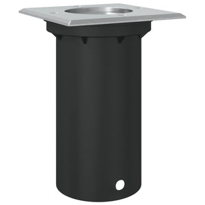 Marklampa för utomhusbruk kvadrat svart 10,5x10,5cm aluminium