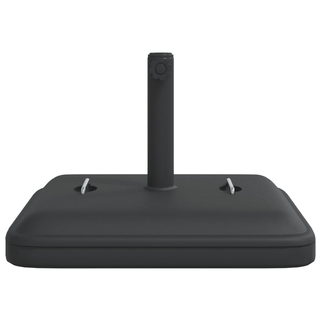 Parasollfot med handtag för Ø38 / 48 mm stolpar 27 kg fyrkantig