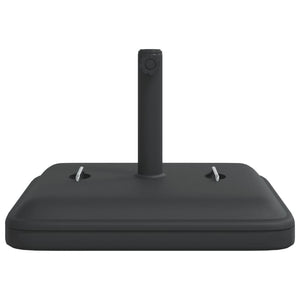Parasollfot med handtag för Ø38 / 48 mm stolpar 27 kg fyrkantig