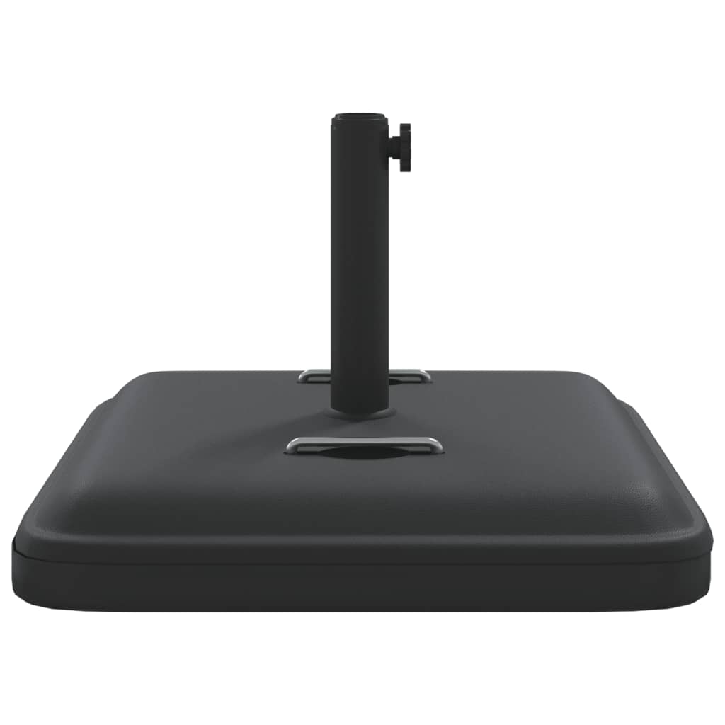 Parasollfot med handtag för Ø38 / 48 mm stolpar 27 kg fyrkantig