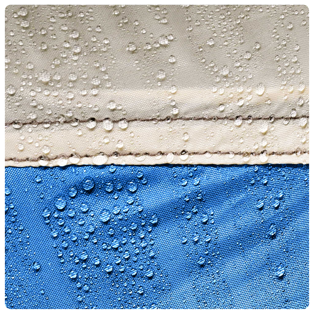 Strandtält 2 personer azurblå snabbrest vattentätt