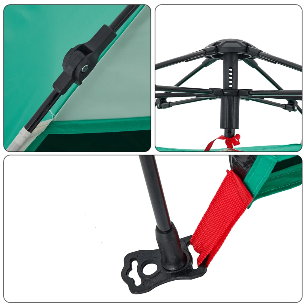 Strandtält 2 personer havsgrön snabbrest vattentätt