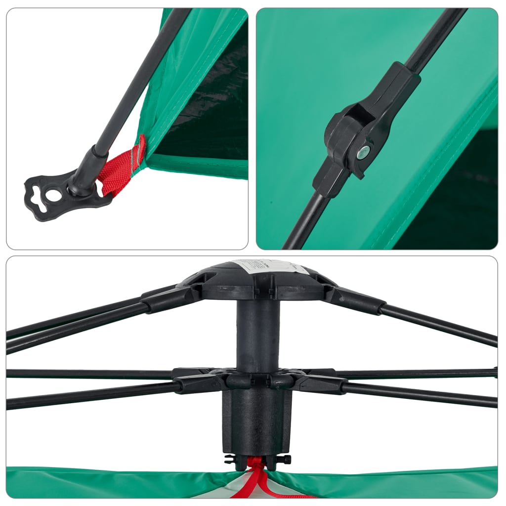 Strandtält 2 personer havsgrön snabbrest vattentätt