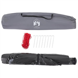 Strandtält 3 personer grå snabbrest vattentätt