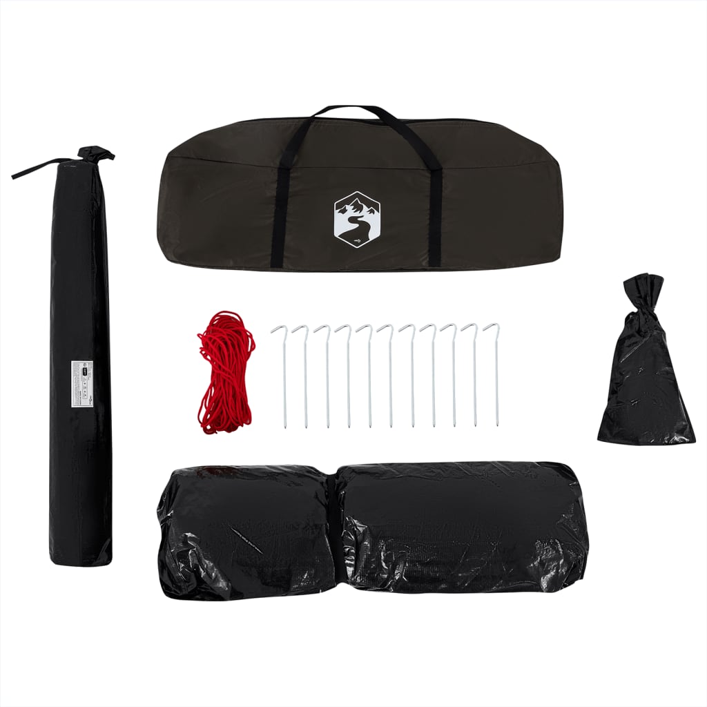 Fisketält 5 personer brun vattentätt