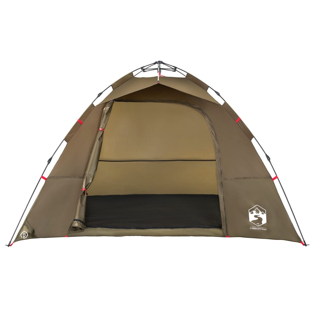 Fisketält 4 personer olivgrön snabbrest