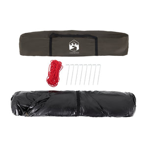 Fisketält 4 personer brun snabbrest