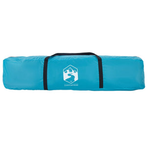 Campingtält 4 personer blå snabbrest