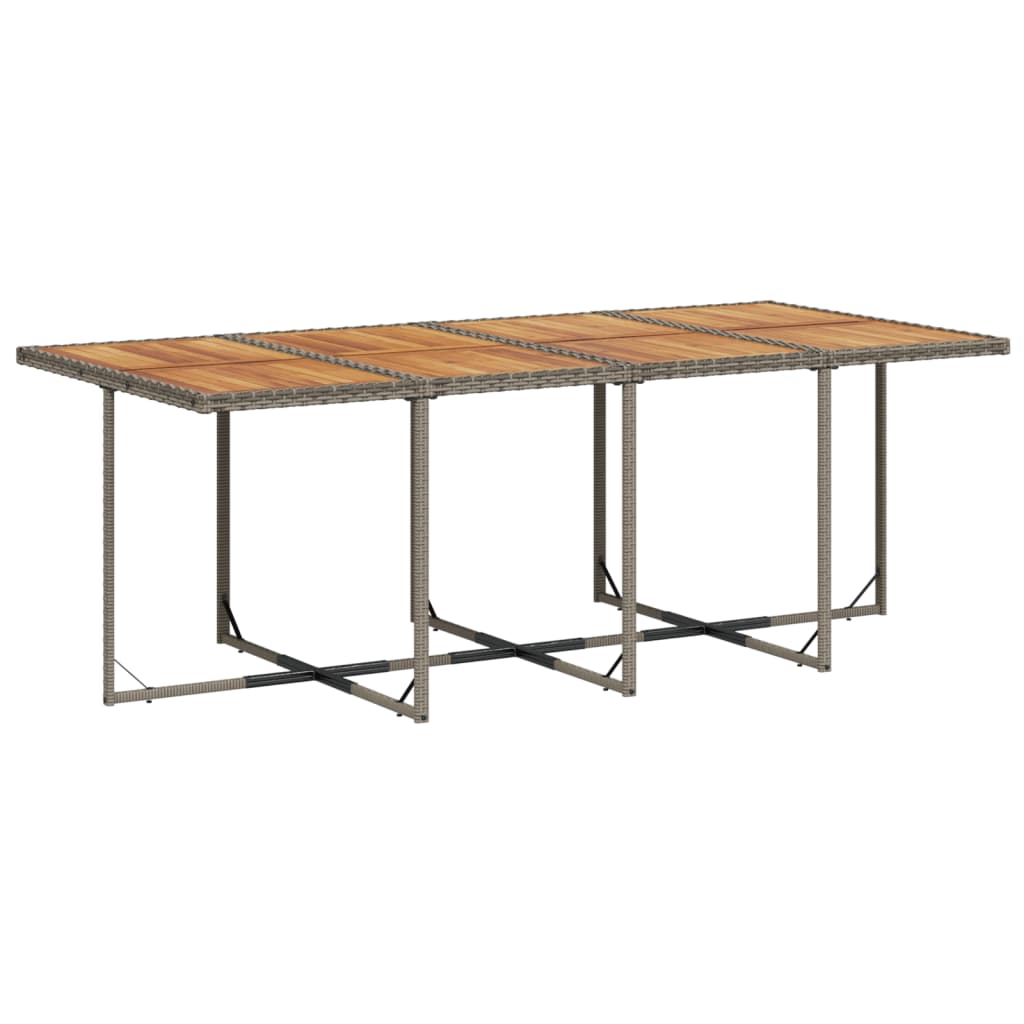 Matgrupp för trädgården med dynor 13 delar grå konstrotting