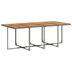 Matgrupp för trädgården med dynor 13 delar grå konstrotting