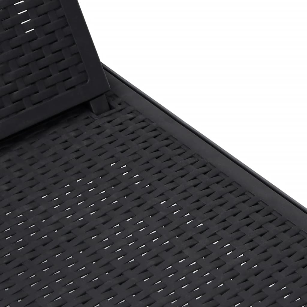 Solsäng justerbar 4 höjder 155,5x57x28 cm polypropen