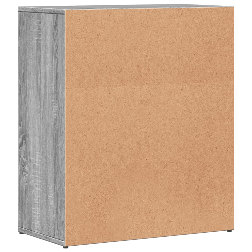 Skänkar 2 st grå sonoma 60x31x70 cm konstruerat trä