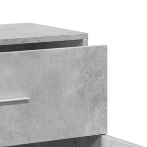 Skänkar 2 st betonggrå 60x31x70 cm konstruerat trä