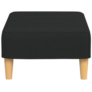 Fotpall svart 77x55x31 cm tyg