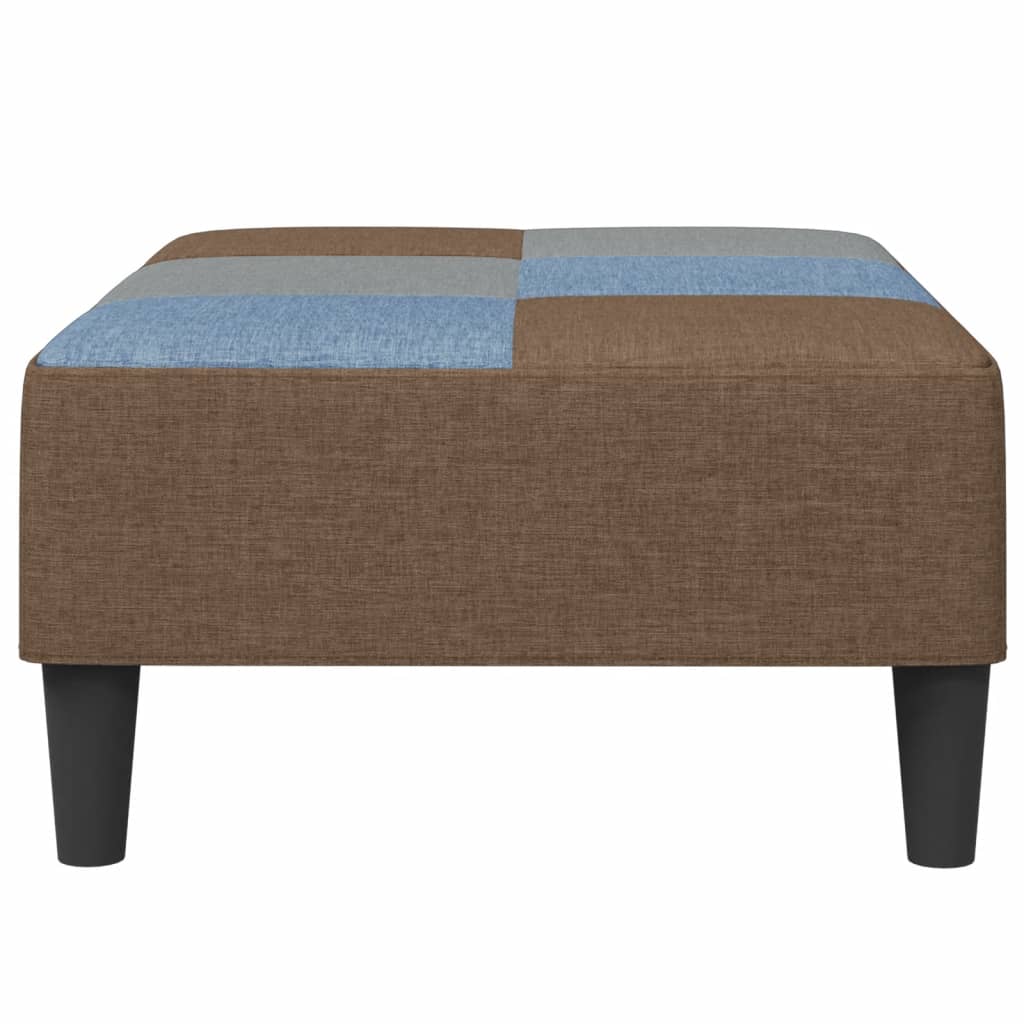 Fotpall lapptäcke 77x55x31 cm tyg