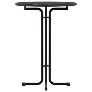Matbord svart Ø80x110 cm konstruerat trä och stål