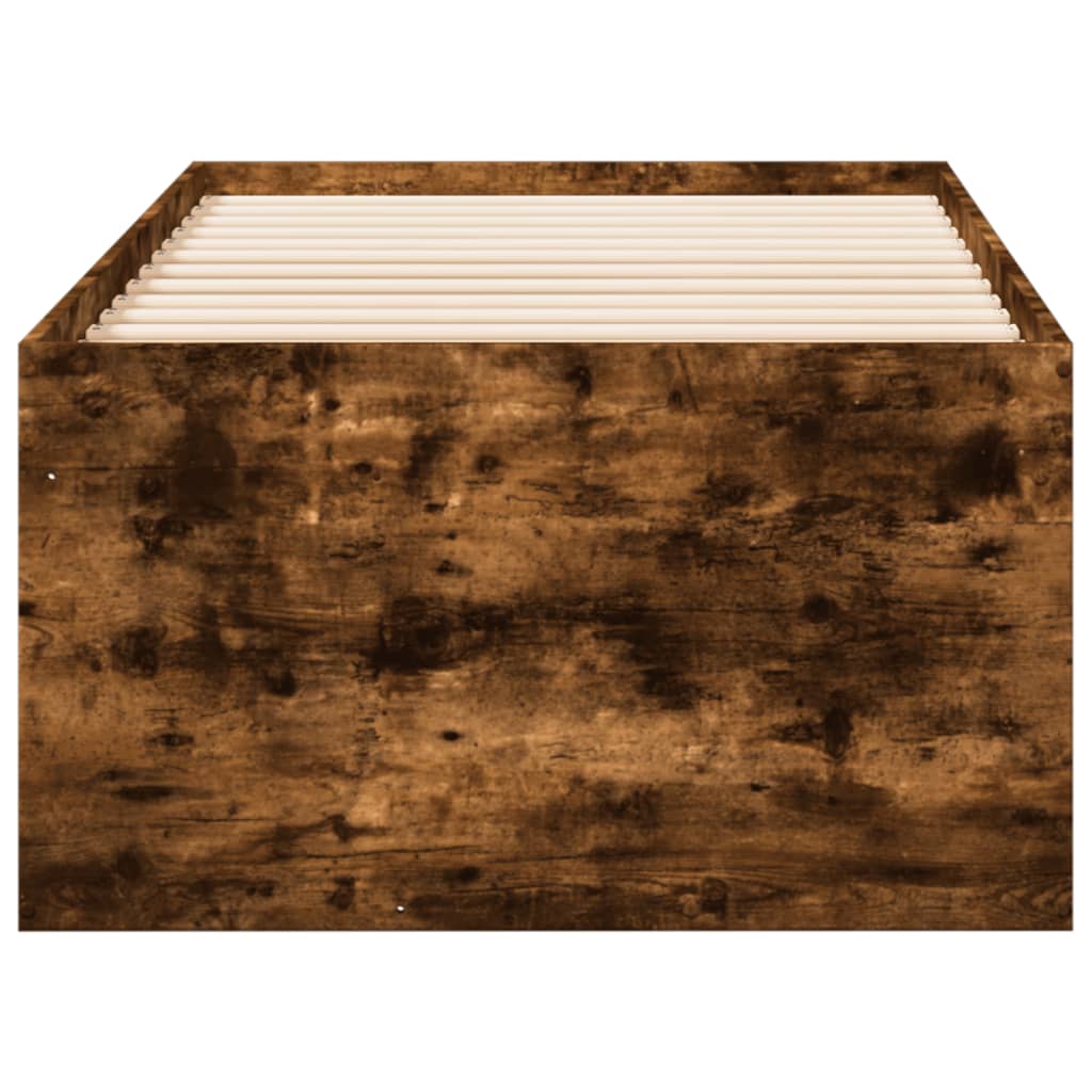 Dagbädd med lådor utan madrass rökfärgad ek 100x200 cm