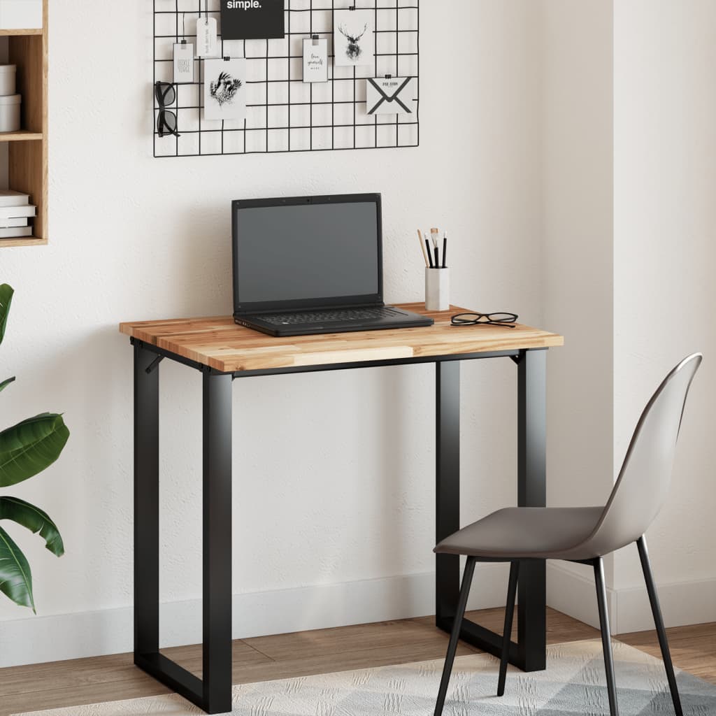 Bänkskiva för badrum behandlad 100x60x2 cm massivt akaciaträ