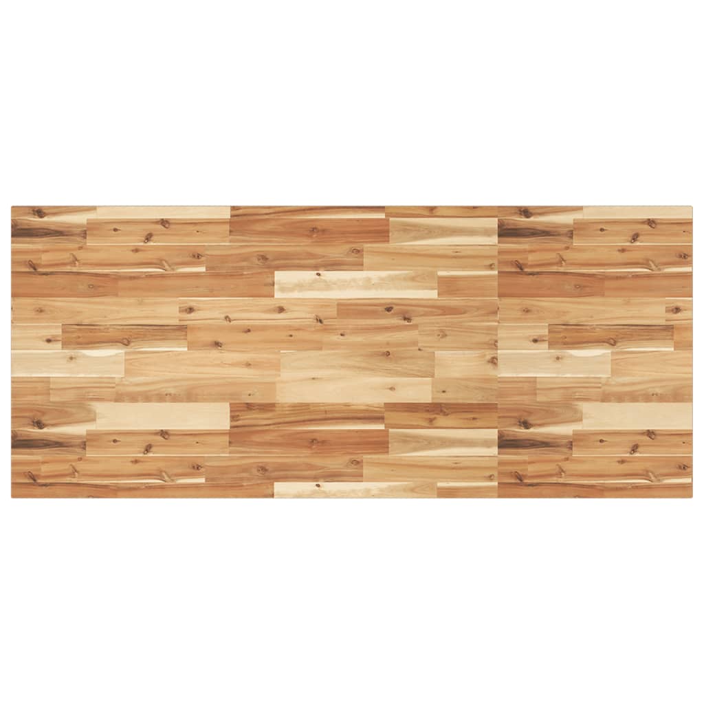 Bänkskiva för badrum behandlad 120x60x2 cm massivt akaciaträ
