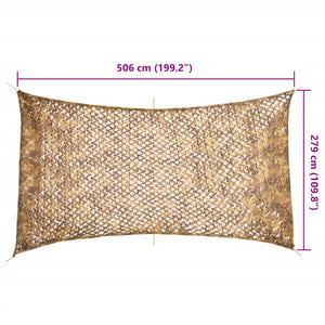 Camouflagenät med förvaringsväska 506x279 cm sand