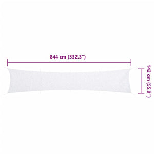 Camouflagenät med förvaringsväska 844x142 cm vit