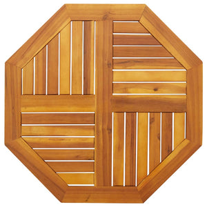 Bordsskiva 70x70x2 cm åttakantig massivt akaciaträ