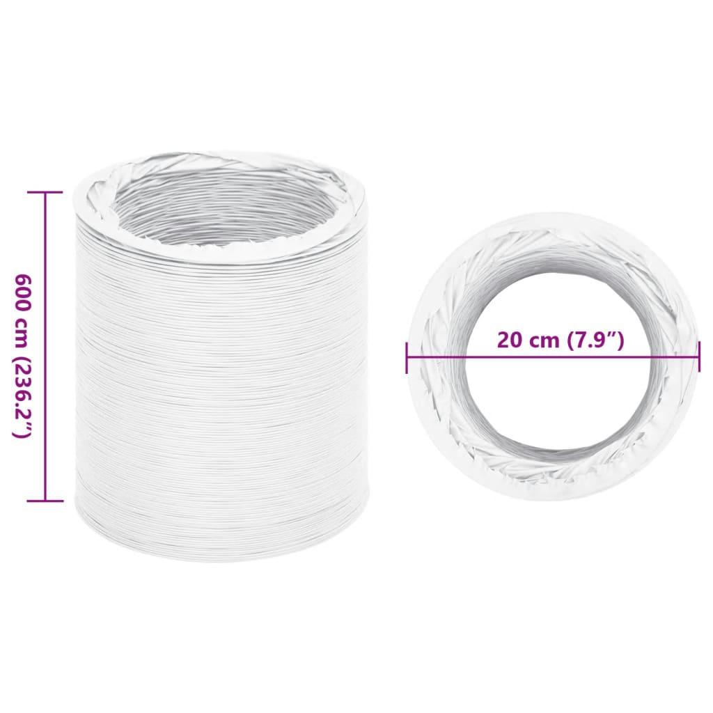 Frånluftsslang PVC 6 m Ø10 cm