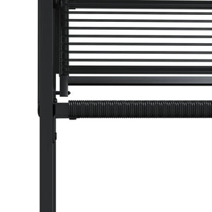 Trädgårdsstolar 4 st svart konstrotting