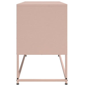 TV-skåp rosa 100,5x39x60,5 cm stål