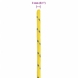 Tältlina med reflekterande remsor och fästen 50 m 3 mm