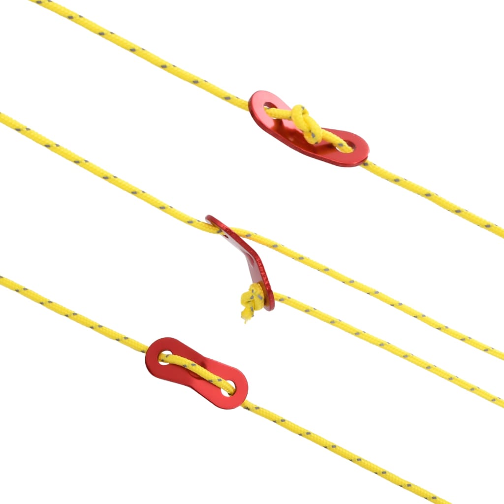 Tältlina med reflekterande remsor och fästen 50 m 5 mm