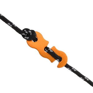 Tältlinor med reflekterande remsor och fästen 8 st 4 m 4 mm