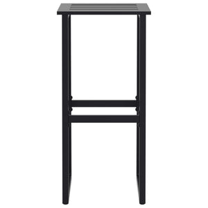 Barstolar 2 st svart 38x38x80 cm pulverlackerat stål