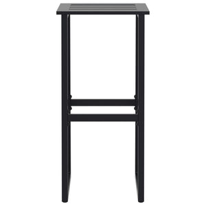 Barstolar 4 st svart 38x38x80 cm pulverlackerat stål