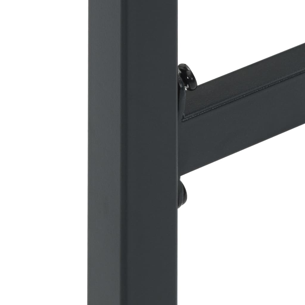 Barstolar 4 st svart 38x38x80 cm pulverlackerat stål