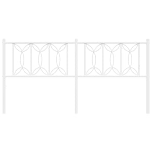 Huvudgavel metall vit 180 cm