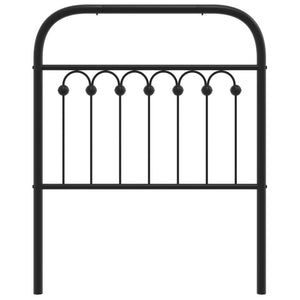 Huvudgavel metall svart 75 cm