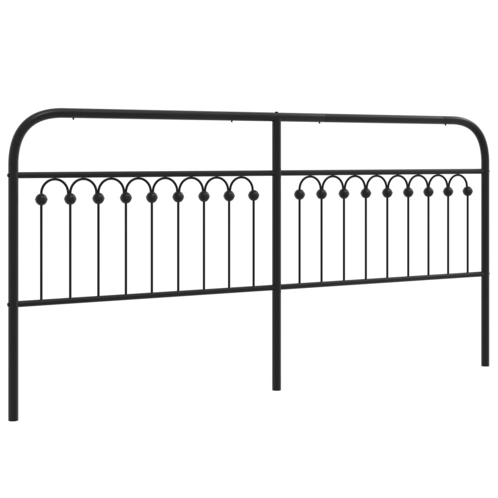 Huvudgavel metall svart 200 cm