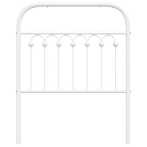 Huvudgavel metall vit 75 cm