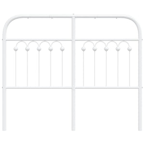 Huvudgavel metall vit 120 cm