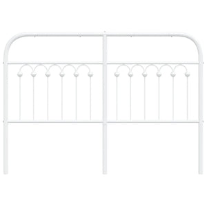 Huvudgavel metall vit 135 cm